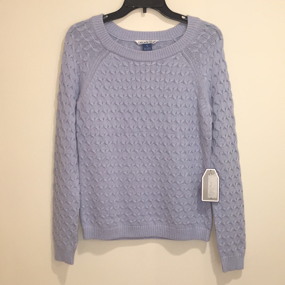 Cascade Blue Knit Sweater NWT S